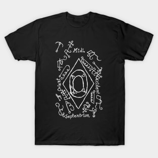 Dark and Gritty Grimorium Verum Magick Ritual Circle Rectangle T-Shirt